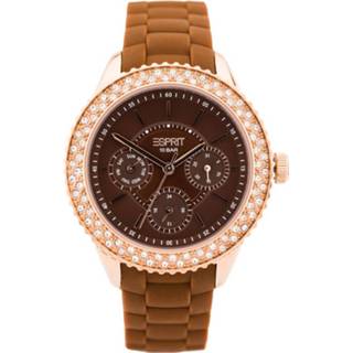 👉 Horlogeband bruin rubber Esprit ES106222008 17mm 8719217171237