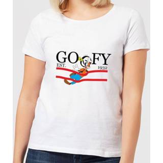 👉 Disney Goofy By Nature Women's T-Shirt - White - 5XL - Wit