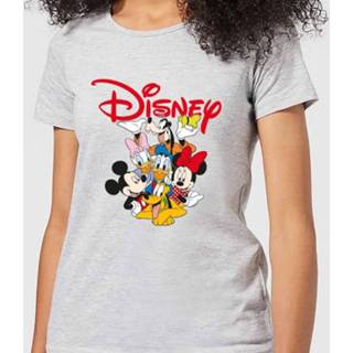 👉 Mickey Mouse Disney Crew Women's T-Shirt - Grey - XL - Grijs