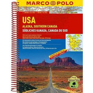 👉 Verenigde Staten / Alaska - Zuid-Canada Wegenatlas Marco Polo 9783829737111