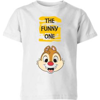 👉 Disney Chip 'N' Dale The Funny One Kids' T-Shirt - White - 11-12 Years - Wit