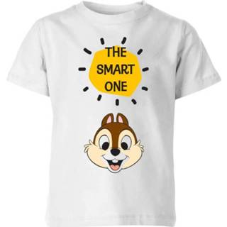 Disney Chip 'N' Dale The Smart One Kids' T-Shirt - White - 11-12 Years - Wit