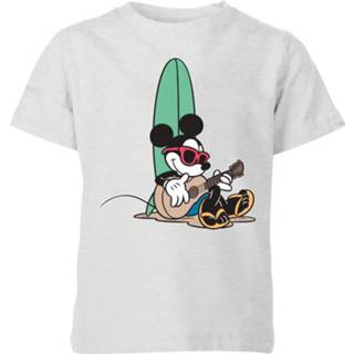 Disney Mickey Mouse Surf And Chill Kids' T-Shirt - Grey - 11-12 Years - Grijs