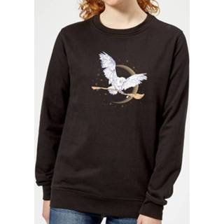 👉 Harry Potter Hedwig Broom Women's Sweatshirt - Black - 5XL - Zwart