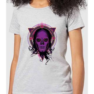 👉 Harry Potter Death Mask 2 Neon Women's T-Shirt - Grey - 5XL - Grijs