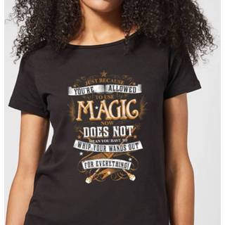 👉 Harry Potter Whip Your Wands Out Women's T-Shirt - Black - 5XL - Zwart