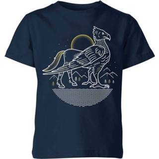 👉 Harry Potter Buckbeak Kids' T-Shirt - Navy - 11-12 Years - Navy blauw