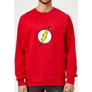 👉 Justice League Flash Logo Sweatshirt - Red - XXL - Rood