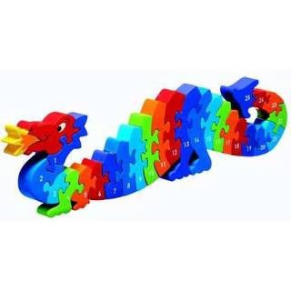 👉 Puzzel houten leer Draak - Leren tellen 1-25 5060053223882