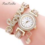 👉 Watch leather vrouwen FanTeeDa Brand Fashion Luxury Women Wristwatch Watches Love Word Strap Ladies Bracelet Casual Quartz Clock