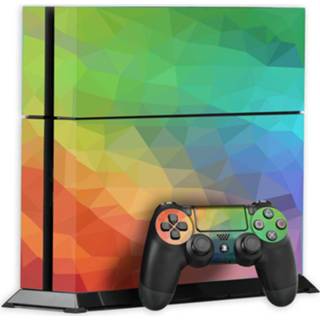 👉 Nederlands PS4 sticker geometrisch regenboog