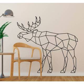 👉 Muursticker nederlands Muurstickers dieren Geometrisch eland design
