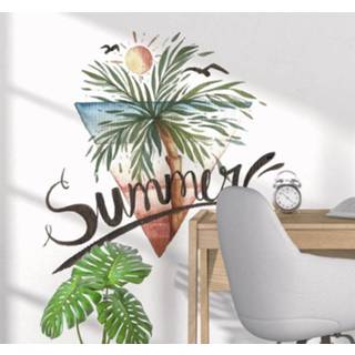 👉 Muursticker nederlands boom zomer palmboom