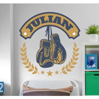 👉 Muursticker nederlands Muurstickers gepersonaliseerde bokshandschoenen