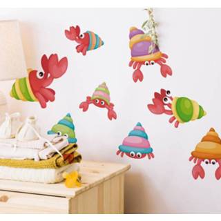 👉 Muursticker nederlands kinderen Muurstickers kinderkamer grappige krabben