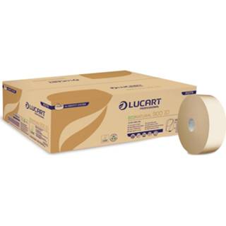 👉 Toiletpapier Lucart Professional jumbo EcoNatural 900 ID, pak van 12 rollen 8005892414746
