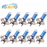 👉 Hoofdlamp wit 10pcs 24V H7 100W Halogen Bulb Super Bright Fog Lights High Power Car Headlight Lamps for Light Source parking White 5500K