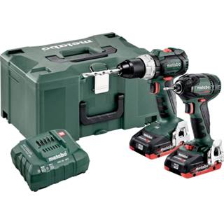 👉 Klopboormachine SS Metabo 18V Combo Set, SB18LTBL + SSD18LTX200BL Slagschroevendraaier, 2x LiHD Accu 18V/4,0Ah, Lader ASC55 in MetaLoc III 685124000 4007430331151