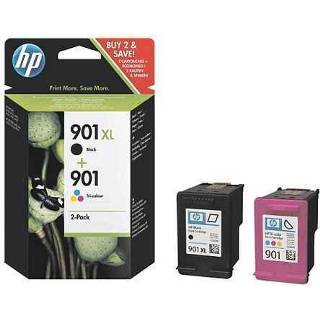 👉 Inktpatron HP 1x 901XL bk + 901clr inktpatronen origineel (2 st)