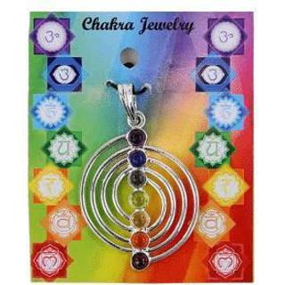 👉 Hanger verzilverd active Spiraal 7 Chakra Halfedelstenen 8719172834352