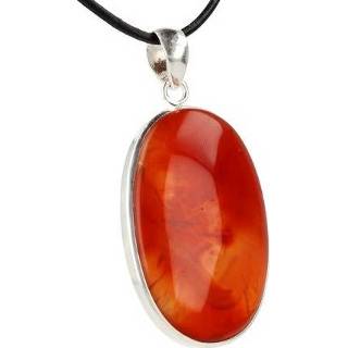 👉 Hanger zilver active Carneool in (Model 9)