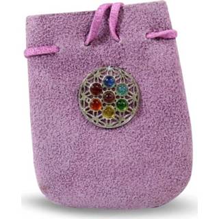 👉 Suede tas active Tasje Chakra - Flower of Life 8900000601523