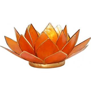 👉 Sfeerlicht active oranje Lotus 2e Chakra Goudrand 8718657460673