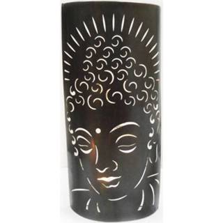 👉 Boeddha metalen active Muurdecoratie Kaarshouder (49,5 cm)