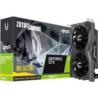 👉 Videokaart Zotac Nvidia GeForce GTX1660 Ti AMP! Edition 6 GB GDDR6-RAM PCIe x16 HDMI, DisplayPort 4053199932047