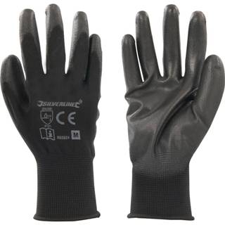 👉 Handschoenen zwarte Silverline Handschoen met handpalm M 9