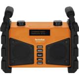 👉 Bouwradio oranje TechniSat Digitradio 230 OD DAB+ AUX, Bluetooth, FM, USB Spatwaterbestendig, Stofdicht, Herlaadbaar 4019588039070
