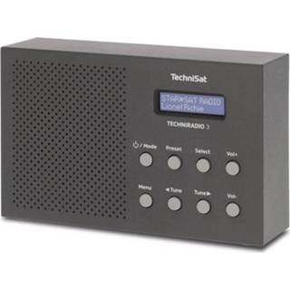 Zwart TechniSat Techniradio 3 DAB+ Transistorradio FM 4019588039254