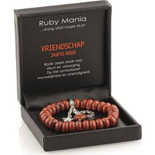 👉 Armband rood active mannen Ruby Mania Jaspis (Model 13) 8718561011732