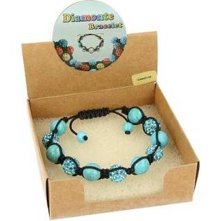 👉 Armband blauw active Edelstenen Shamballa Howliet 8718561028792