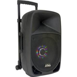 👉 Party 12LED Mobiele PA luidspreker 30 cm 12 inch werkt op een accu 1 stuks