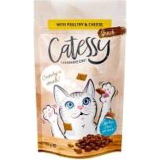 Catessy Knabbel-Snacks 65 g - met Gevogelte, Kaas en Taurine