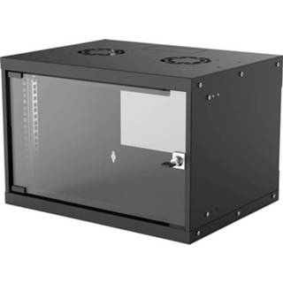 👉 Wandkast zwart Intellinet 19 Wandverteiler Basic Line 6HE schwarz inch (b x h d) 540 353 400 mm 6 HE (RAL 9005) 766623714143