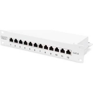 👉 Digitus Netwerk-patchpanel 12 poorten CAT 6 1 HE 4016032444909