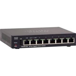 👉 Switch Cisco 250 Series SG250-08 - L3 Netwerk 8 poorten PoE-functie 882658994760