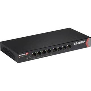 👉 Netwerk-switch EDIMAX Pro GS-3008P Netwerk switch 8 poorten PoE-functie 4717964702814