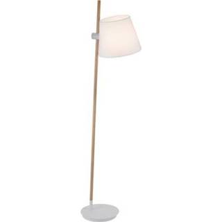 👉 Vloerlamp wit hout LED E27 60 W Paul Neuhaus MIRIAM 527-16 Wit, 4012248324639