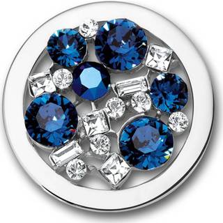 👉 Blauw staal vrouwen medium active Mi Moneda SW-LIB-40-M Disk Libre Pacific en Swarovski crystals 8719116001963