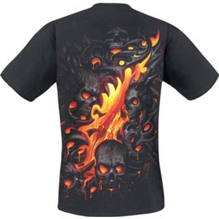 Shirt zwart T-Shirt Spiral Skull Lava 5055800631829