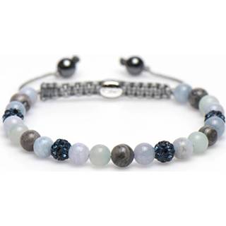 👉 Armband XS active vrouwen schuifsluiting meerkleurig Karma 83190 Spiral Bluebell 16,5-19 cm