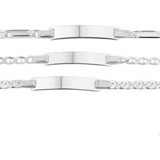 👉 Graveer armband zilver active vrouwen TFT Graveerarmbanden Anker Ass. Plaat 5,0mm 14 - 16 cm 8718834210527