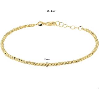 👉 Armband geelgoud goud vrouwen active goudkleurig TFT Bolletjes 2,0 mm 17 + 2 cm 8718834590216