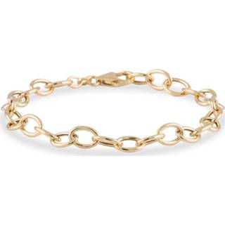 👉 Schakel armband gouden karabijnslot schakelarmband vrouwen anker active geel - 6.0 mm x 19 cm 204.2024.19 4028576727431