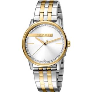 👉 Horloge goudkleurig zilver active Esprit ES1L082M0065 Rock 34 mm zilver- en