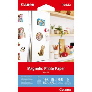 Magnetisch fotopapier Canon MG-101 fotopapier, 10 x 15 cm, 5 vel 4549292137583