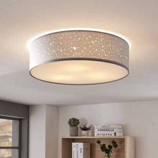👉 Plafondlamp grijs stof a++ Umma, direct aan het plafond,